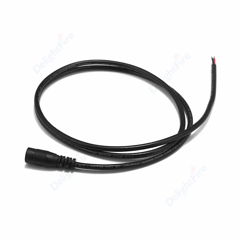 20AWG 90cm Black DC Pigtail Cable 12V 5A Female Barrel Jack by 54Grid - Renewable Energy Store