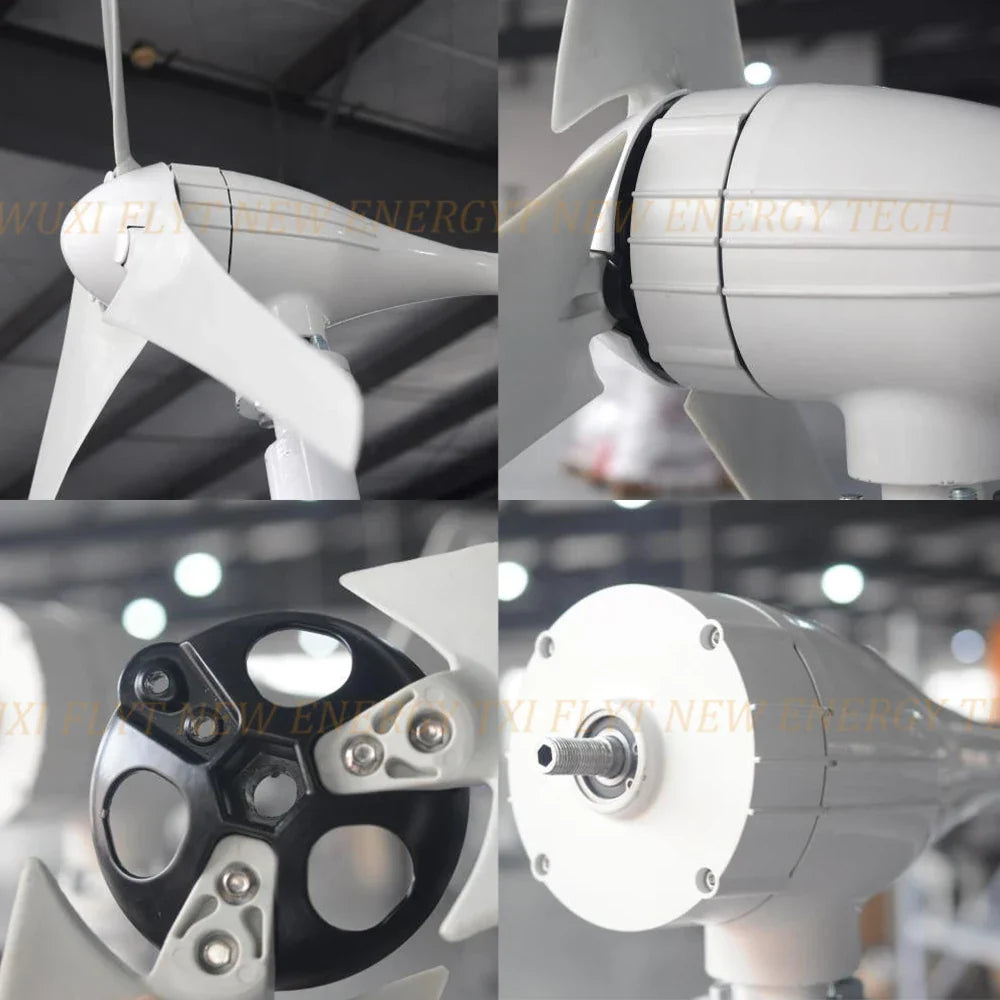 3000W 5 Blades Free Energy Windmill 12V 24V 48V Wind Power Small Wind Turbine Generator MPPT Controller For Home use by 54Grid - Renewable Energy Store