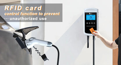 feyree EVSE Wallbox 32A 40A 50A 1Phase EV Charger Type1 Smart APP Control Wall-mounted Charging Station for Electric Vehicle Car
