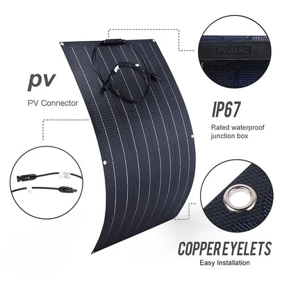 Solar Panel 500W 1000W 1500W 2000W Super Power Kit For RV Boat Car by 54Grid - Renewable Energy Store