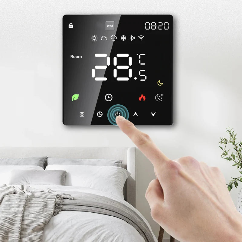 Tuya WiFi Smart Thermostat Electric Floor Heating TRV Water Gas Boiler Temperature Voice Remote Controller for Google Home Alexa by 54Grid - Renewable Energy Store