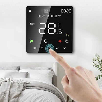 Tuya WiFi Smart Thermostat Electric Floor Heating TRV Water Gas Boiler Temperature Voice Remote Controller for Google Home Alexa by 54Grid - Renewable Energy Store