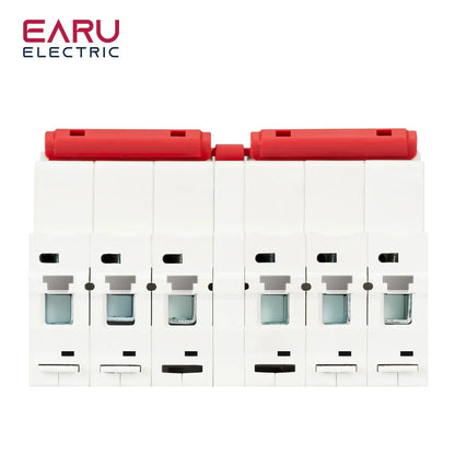 1P+1P 2P+2P 3P+3P 4P+4P MTS AC Dual Power Manual Transfer Interlock Circuit Breaker Din Rail Isolating Discounnecting Switch MCB