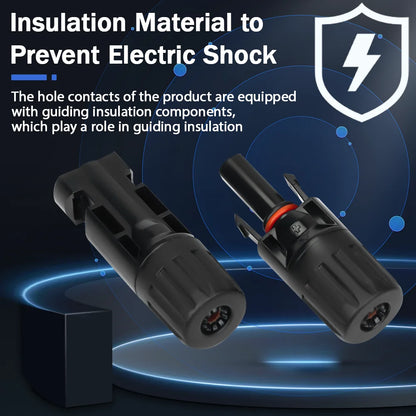 5/10/20/30/50 Pairs DC Solar Connector 1000V 30A Panel Stecker IP67 Waterproof Connector Kit for Sola PV Cable with 2Pcs Spanner