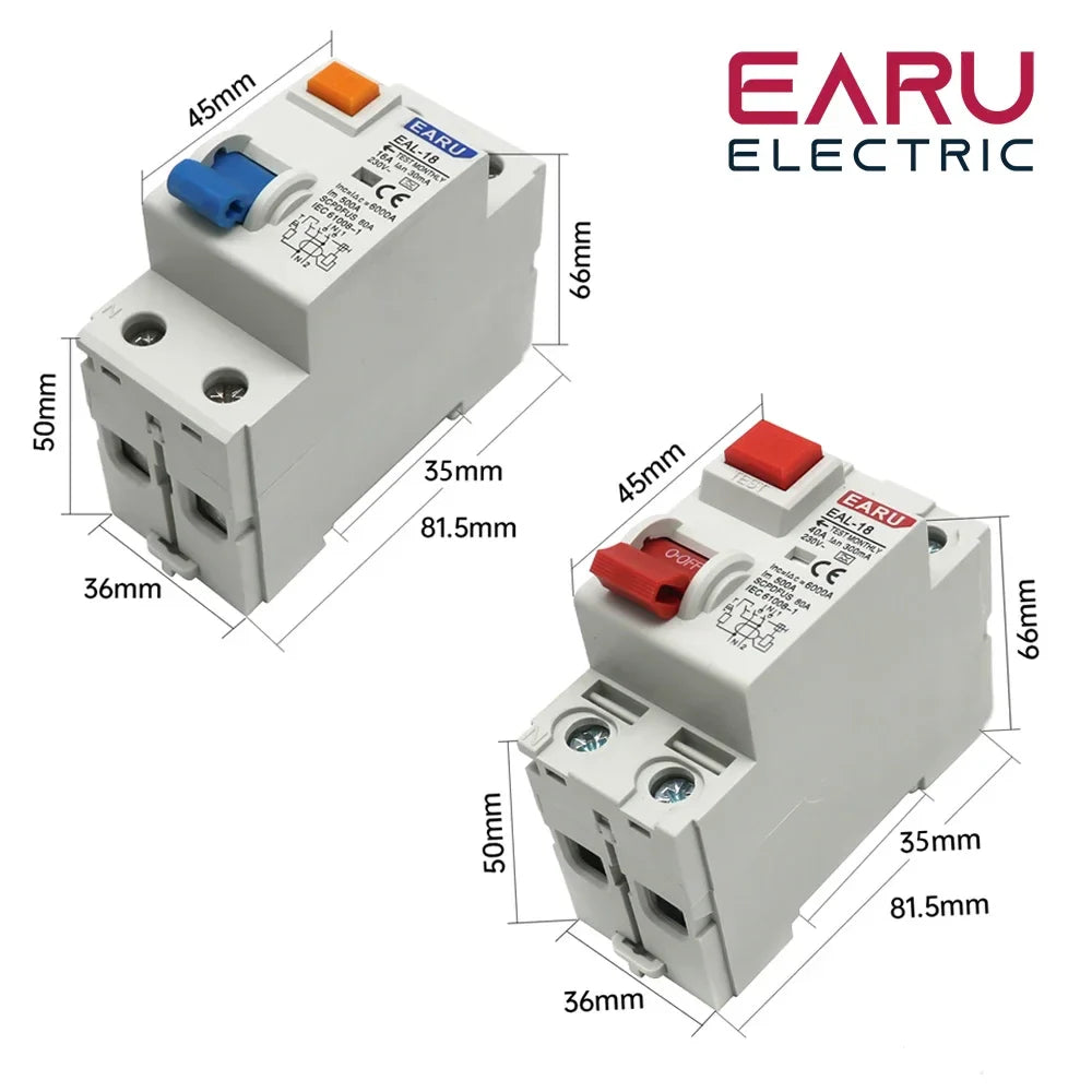 2P 4P 10/30/100/300mA Type A RCCB RCD ELCB Electromagnetic Residual Current Circuit Breaker Differential Breaker Safety Switch by 54Grid - Renewable Energy Store