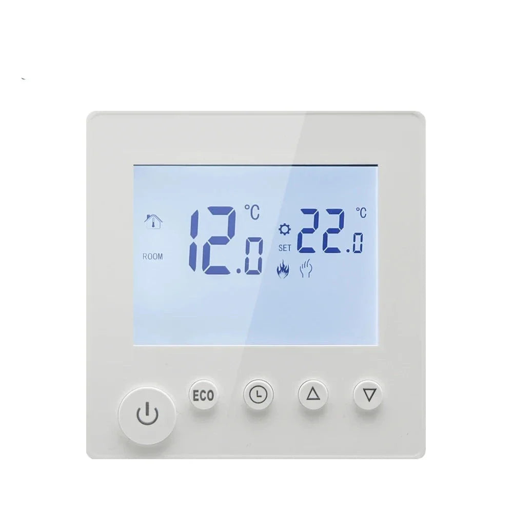 AC90V-240V 3A 16A Water Electric Floor Heating TRV House Room Thermostat Temperature Controller Digital LCD Display Wall Mounted by 54Grid - Renewable Energy Store