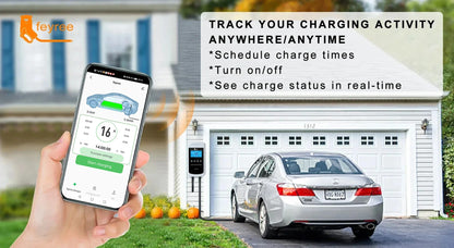feyree Type2 EV Charger 32A 7.6KW Charging Station Car Charger 11KW 22KW 3Phase EVSE Wallbox 4.3inch Screen Smart APP Control