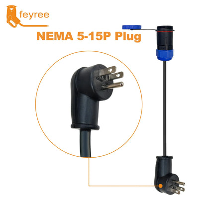 Feyree 7kW Portable EV Charger Replaceable Power Side Plugs Compatible with Multi-Country Charging Standard for Universal Use