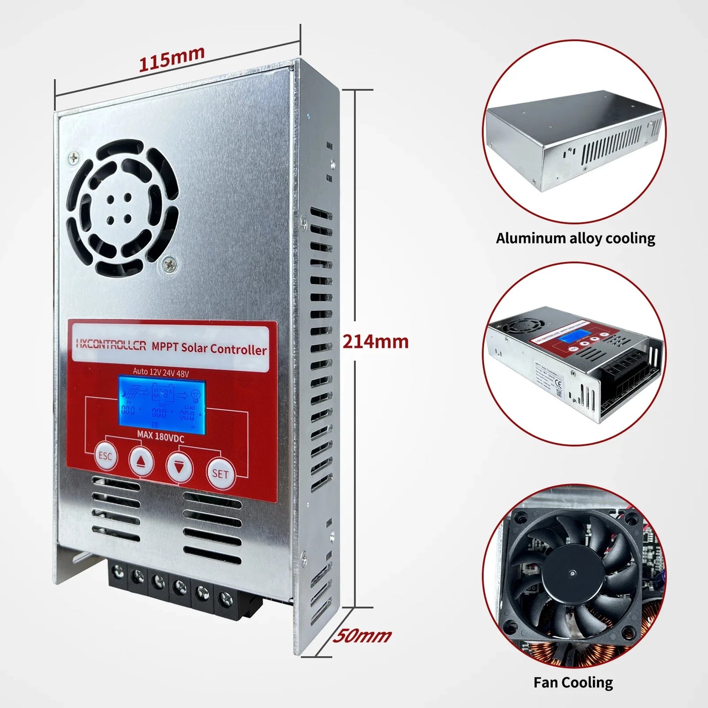 2880W 180VDC MPPT Solar Charge Controller 12V 24V 36V 48V 60A by 54Grid - Renewable Energy Store