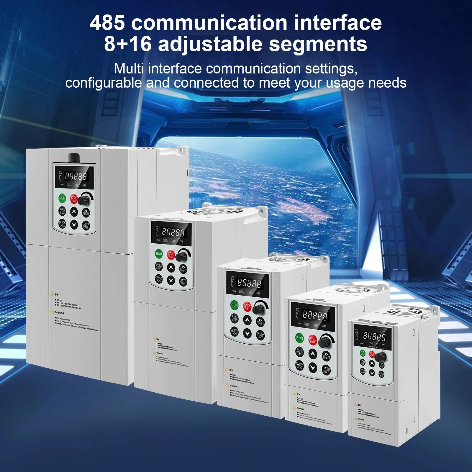 VFD Inverter 380V Three Phase Output 7.5KW/11KW Frequency Converter AC Drive - 54Grid - Renewable Energy Store