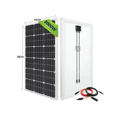 1000W 2000W 3000W Solar Panel 18V High Efficiency Outdoor Charging by 54Grid - Renewable Energy Store