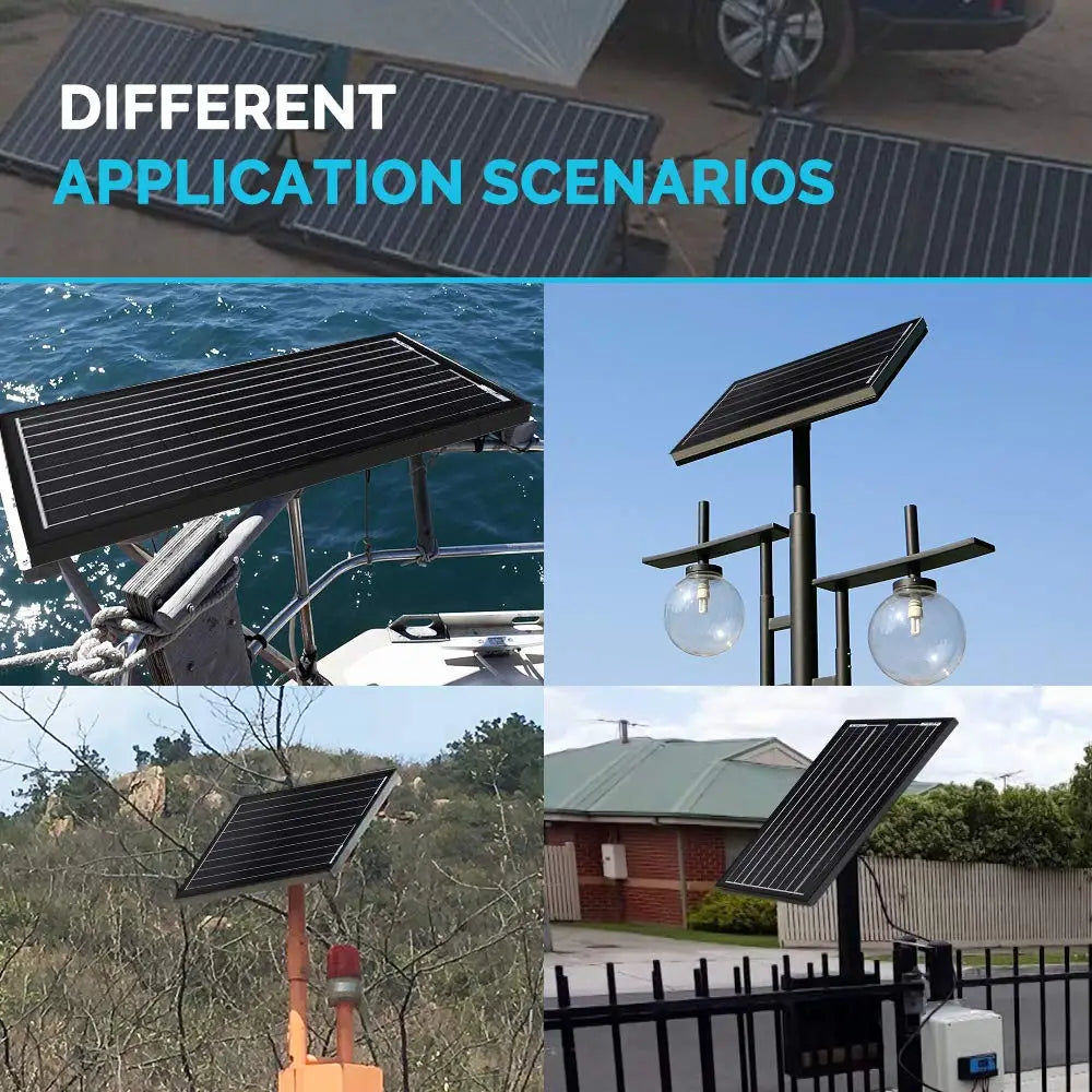 30W Watt Monocrystalline Solar Panel 12V Volt Off Grid Power RV Home Boat by 54Grid - Renewable Energy Store