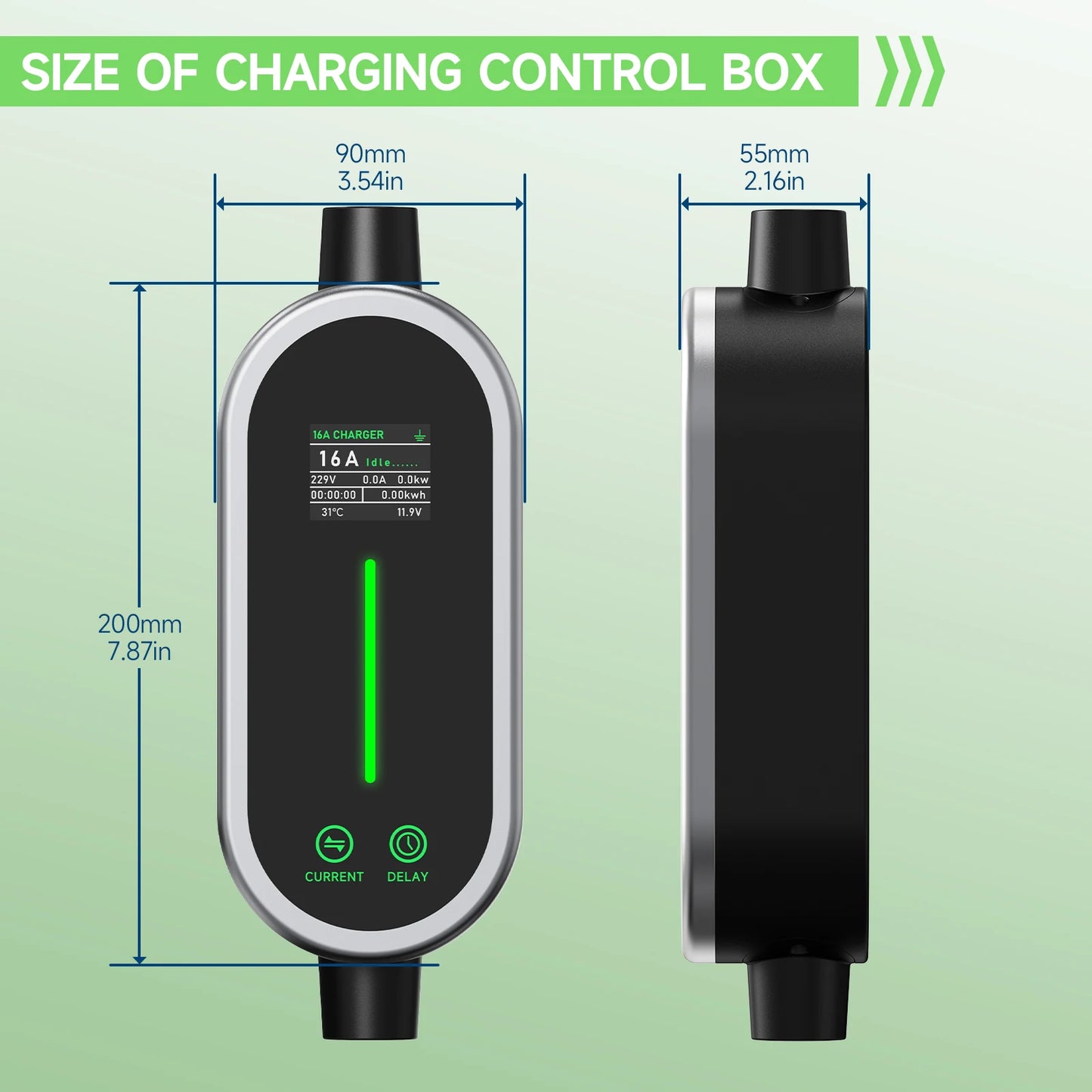 AFYEEV 16A 3600W Portable EV Charger For Tesla EU US Plug 5M TS-NACS Electric Car Charger For Tesla Model X/Y/S/3/Cybertruck