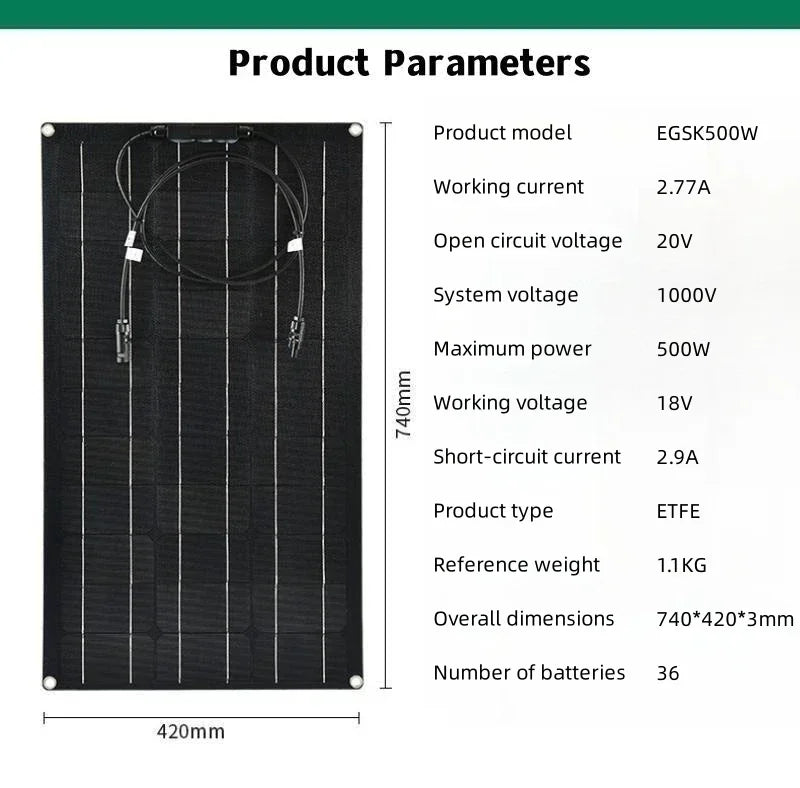 Solar Panel 500W 1000W 1500W 2000W Super Power Kit For RV Boat Car by 54Grid - Renewable Energy Store