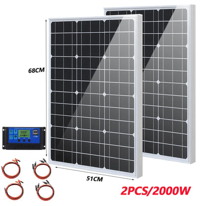 1000W 2000W 3000W Solar Panel 18V High Efficiency Outdoor Charging by 54Grid - Renewable Energy Store