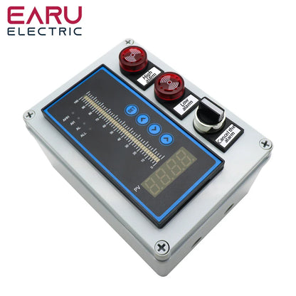 4-20mA Waterproof Integral Level Transmitter Controller Input Liquid Oil Water Level Sensor Controller Float Switch Mount Box