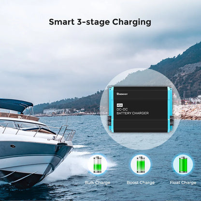12V 40A DC to DC Lithium AGM GEL Battery Charger RV by 54Grid - Renewable Energy Store
