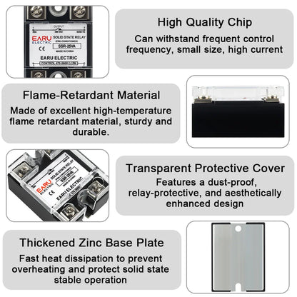SSR-10VA 25VA 40VA Solid State Relay Voltage Regulator SSR 10-150A  AC 380V Output Potentiometer for PID Temperature Controller