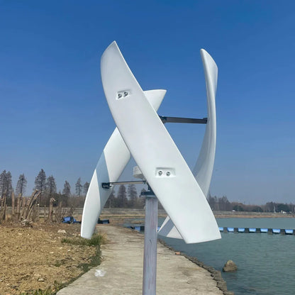 Home Vertical Axis Wind Turbine Generator 800W 1000W 1500W 12V 24V 48V with MPPT Controller 1KW 2KW 96V Upright Windmill - 54Grid - Renewable Energy Store