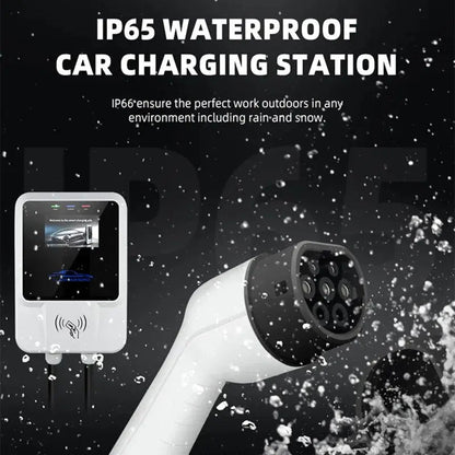 EV Charger Type2 IEC62196-2 APP Wifi Cards Control 22KW 3Phase Electric Vehicle Car Charging Station EVSE Wall Box with Cable - 54Grid - Renewable Energy Store