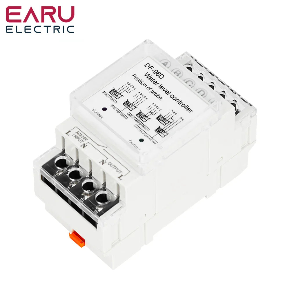 DF-96D DF-96DK Water Level Controller Switch AC 220V 25A Water Tank Liquid Level Detection Sensor Water Pump Controller 2M Wires