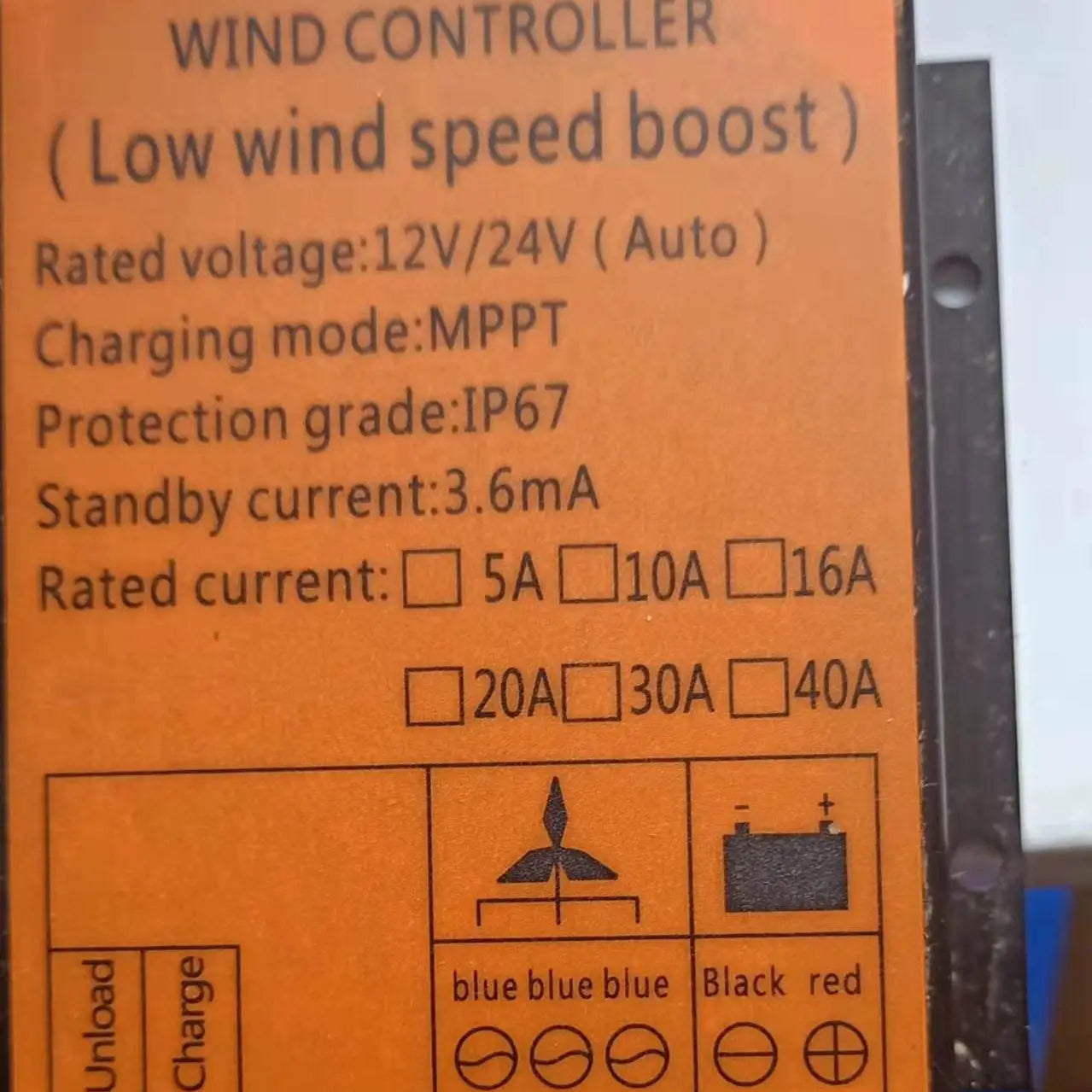 Overseas Warehouse Wind Turbine Charging Controller And MPPT 300W 600W 1kW Low Voltage Step-Up Waterproof 12V / 24V Autom by 54Grid - Renewable Energy Store