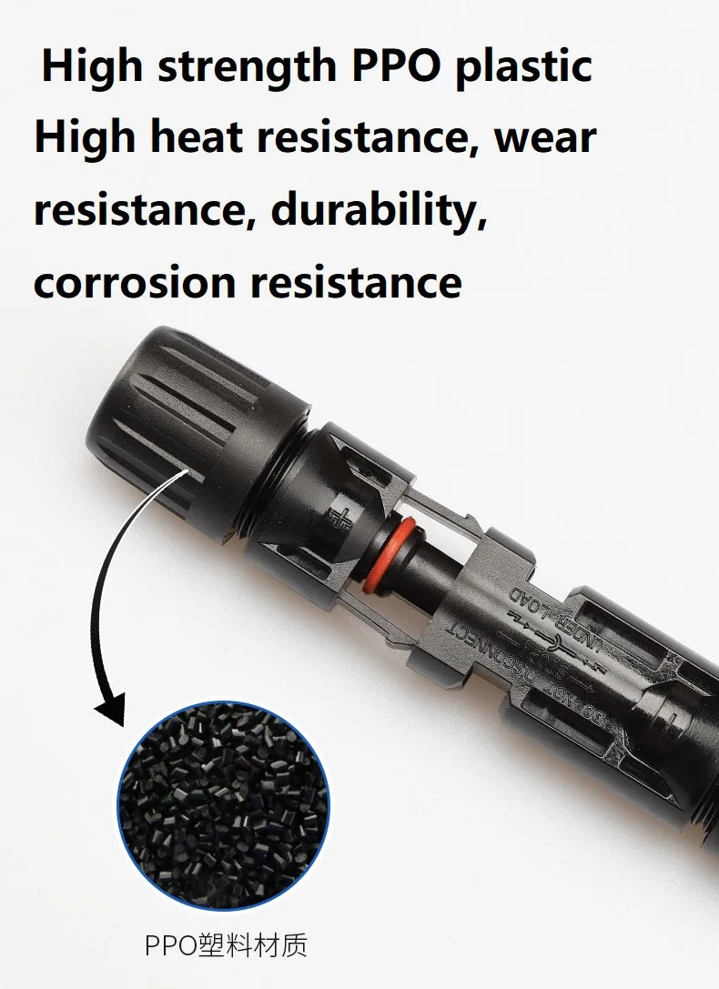 1 Pair DC Solar Connectors With Spanner PV Plug Cable Connectors by 54Grid - Renewable Energy Store