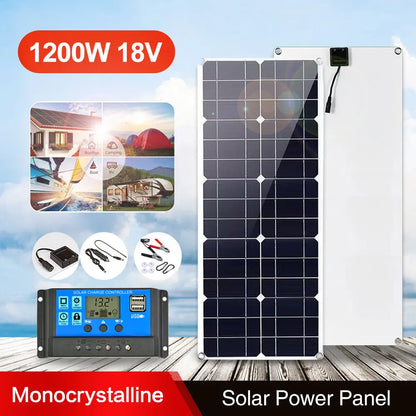 12V Monocrystalline 1200W 18V Flexible Solar Panel Kit For Outdoor Camping by 54Grid - Renewable Energy Store