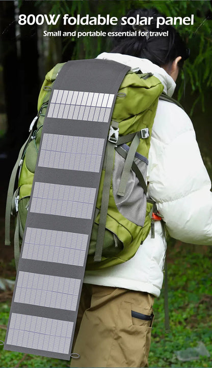 Portable Polysilicon Solar Panel Charger USB 800W 5V DC Foldable For Hiking And Camping by 54Grid - Renewable Energy Store