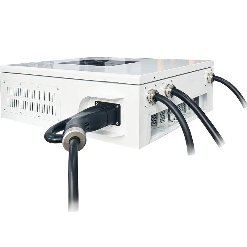 New DC EV Charger WallBox Double Gun 40/60/80kW Output Power With 5m Cable Length CCS2 GBT Plug