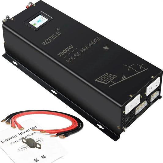 7000W Split-phase Pure Sine Wave Inverter Battery 24V/36V/48V/60V/96 DC to 110/220V,120/240V AC Converter Power Bank Solar Panel - 54Grid - Renewable Energy Store