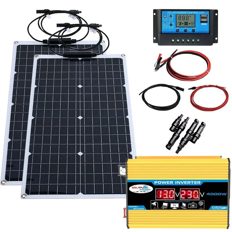 2000W Solar Energy System with 4000W Inverter and Controller by 54Grid - Renewable Energy Store