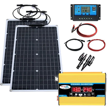 2000W Solar Energy System with 4000W Inverter and Controller by 54Grid - Renewable Energy Store