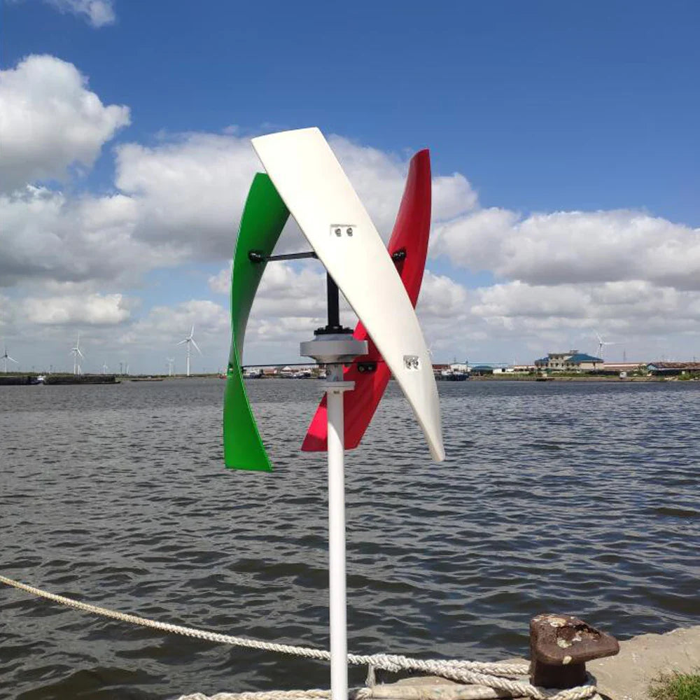 Home Vertical Axis Wind Turbine Generator 800W 1000W 1500W 12V 24V 48V with MPPT Controller 1KW 2KW 96V Upright Windmill - 54Grid - Renewable Energy Store