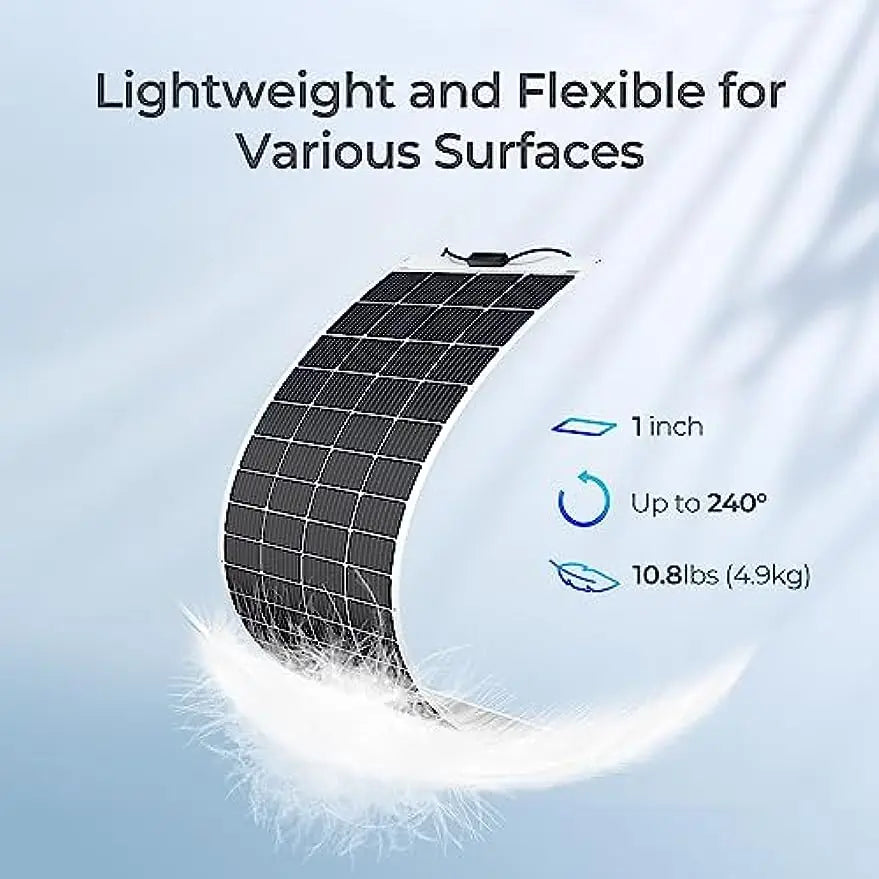 Solar Panel 200W 12V Lightweight Monocrystalline Semi-Flexible by 54Grid - Renewable Energy Store