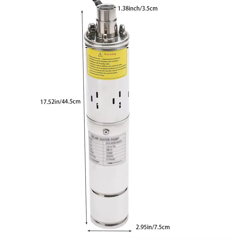 750W 1000W 1200W DC Brushless Stainless Steel Submersible Pump by 54Grid - Renewable Energy Store