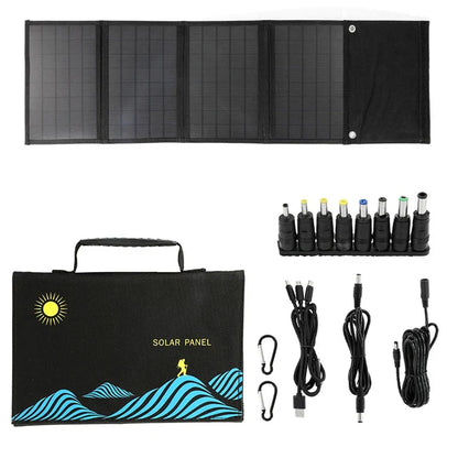 Solar Panel Portable Folding 1000W Bag USB+DC Output Solar Charger Outdoor Power Supply - 54Grid - Renewable Energy Store
