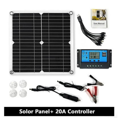 400W Flexible Solar Panel 12V Battery Charger Dual USB Power Bank for Phone Car Yacht RV by 54Grid - Renewable Energy Store