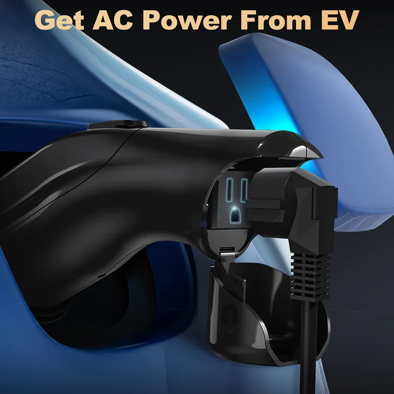 feyree V2L Discharge Adapter 110V15A with NEMA5-15 socket for Hyundai Ioniq 5/6, Kia EV6，Kia Niro EVm Genesis GV60,70