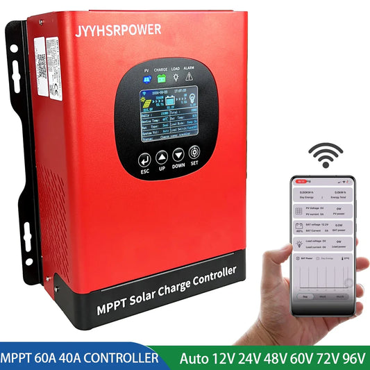 30A 40A 50A 60A 230VDC MPPT Solar Controller With WIFI Monitor by 54Grid - Renewable Energy Store