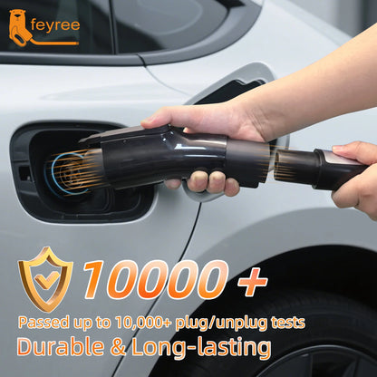 feyree Portable TS- NACS to J1772 Adapter 80A 240V max, Compact Charger Converter for Tesla Model S/3/X/Y,AC EV Charging station