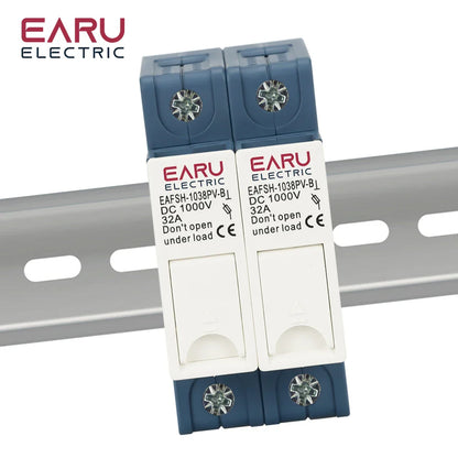 1P 2P 3P 4P Solar DC Fuse Holder High Voltage Solar PV DC 1000V Photovoltaic 6A-32A Photovoltaic System Protection Protector gPV