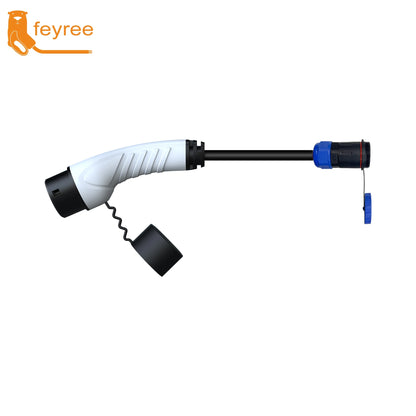 Feyree 7kW Portable EV Charger Replaceable Car Side Charging Plugs Compatible with Type1/Type2/NACS/GBT Charging Standard for EV
