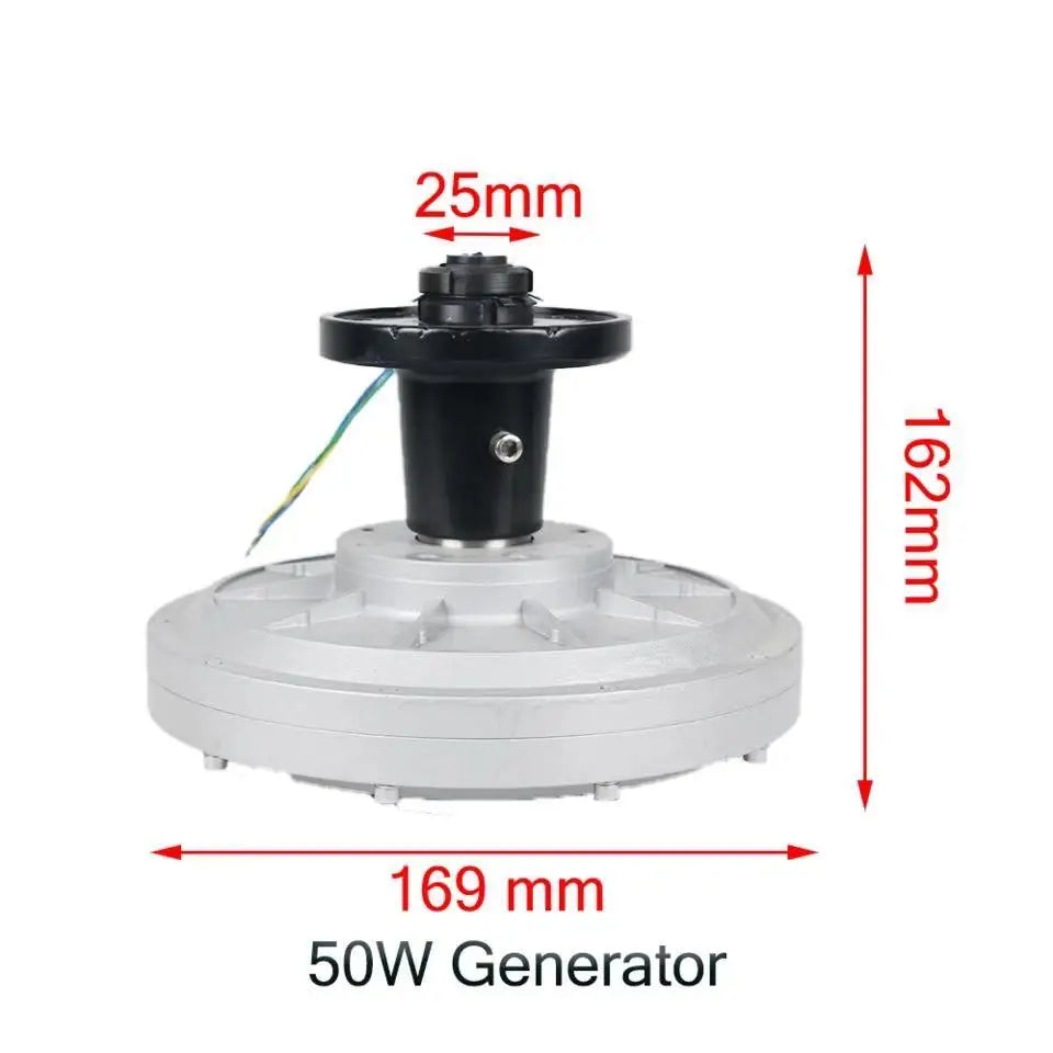 300W-1000W 200 250 300Rpm 12V 24V 48V 220V DC Generator Permanent Magnet Alternator Coreless Maglev For Solar Panel Wind Turbine by 54Grid - Renewable Energy Store