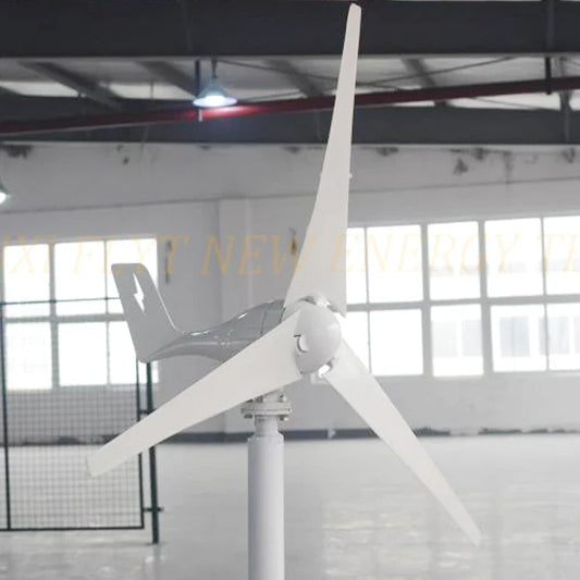 Small Windmill Turbine Electricity Generator Complete Kit 600w 24v 48v 3 Blade Dynamo With MPPT Charge Controller RV Yacht Farm by 54Grid - Renewable Energy Store