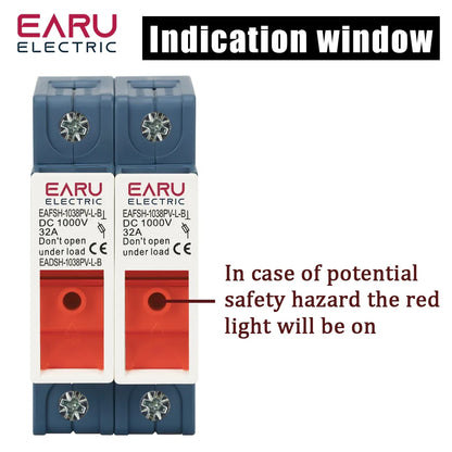 1P 2P 3P 4P Solar DC Fuse Holder High Voltage Solar PV DC 1000V Photovoltaic 6A-32A Photovoltaic System Protection Protector gPV