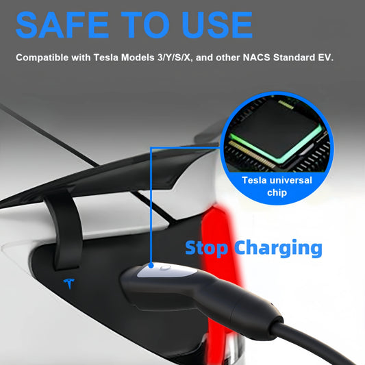 feyree TS-NACS Socket Electric Car Charger EV Charger for Tesla Plug 16A 32A 40A 50A Current Electric Car Side for Model 3 X Y S by 54Grid - Renewable Energy Store