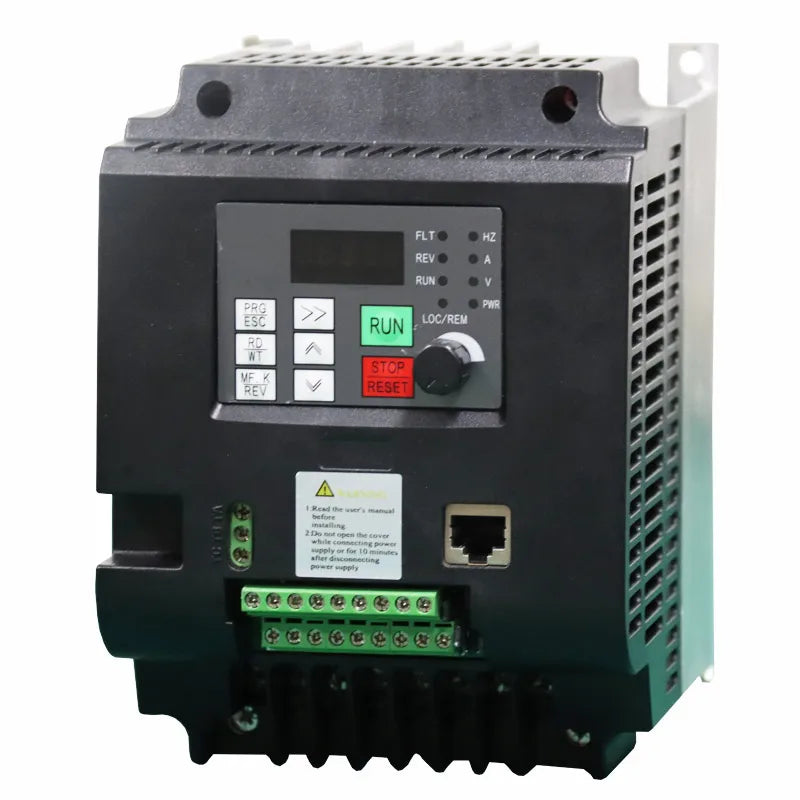 Frequency Inverter for Motor Control, 220v to 380v, VFD Technology, 2.2KW to 11KW, 3 Phase Output by 54Grid - Renewable Energy Store