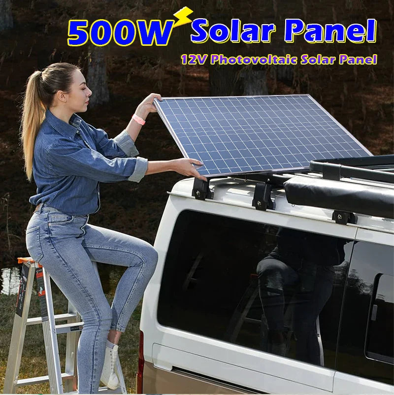 1000W 500W Solar Panel Kit Complete 12V Portable Power System by 54Grid - Renewable Energy Store