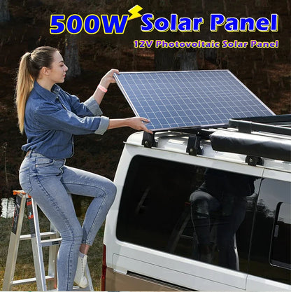1000W 500W Solar Panel Kit Complete 12V Portable Power System by 54Grid - Renewable Energy Store